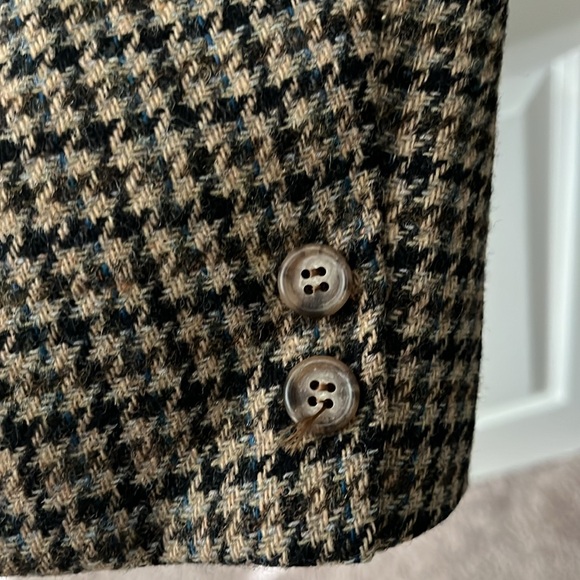 Houndstooth wool blazer size 46 regular - Picture 7 of 7